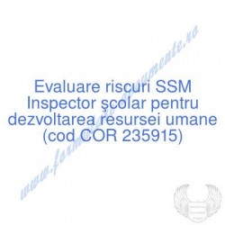 Inspector şcolar pentru...