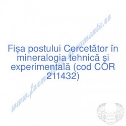 Cercetător în mineralogia...