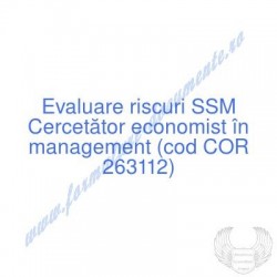 Cercetător economist în...