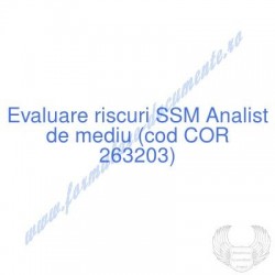 Analist de mediu (cod COR...
