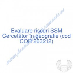 Cercetător în geografie...