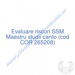Maestru studii canto (cod...
