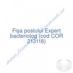Expert bacteriolog (cod COR...