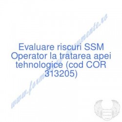 Operator la tratarea apei...