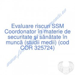 Coordonator în materie de...