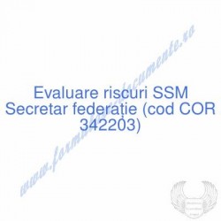 Secretar federaţie (cod COR...