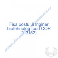 Inginer biotehnolog (cod...