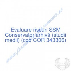 Conservator arhivă (studii...
