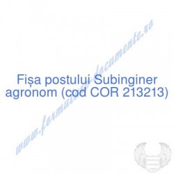 Subinginer agronom (cod COR...