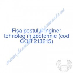 Inginer tehnolog în...